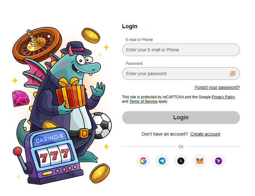 Casino X online login. 